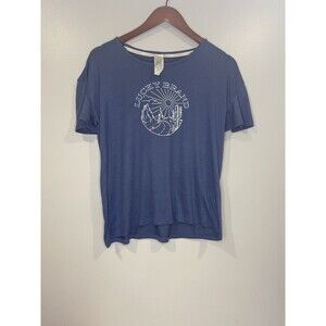 Lucky Brand Graphic Top Women's Size Medium Nature Earthy Soft boho celestial